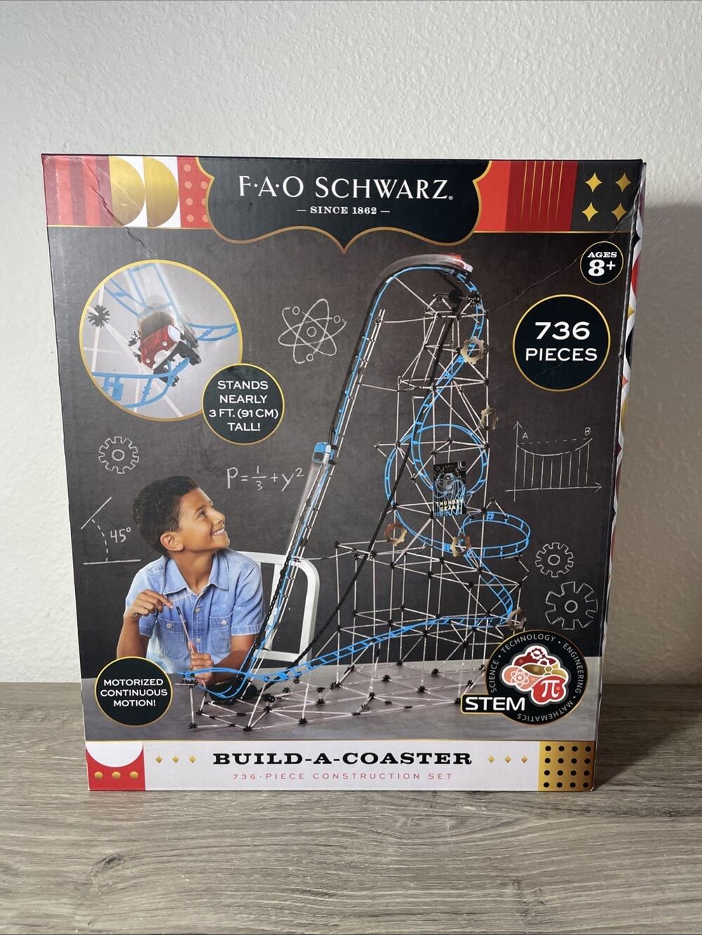 FAO Schwarz Build-A-Coaster Construction Set - 736 Piece